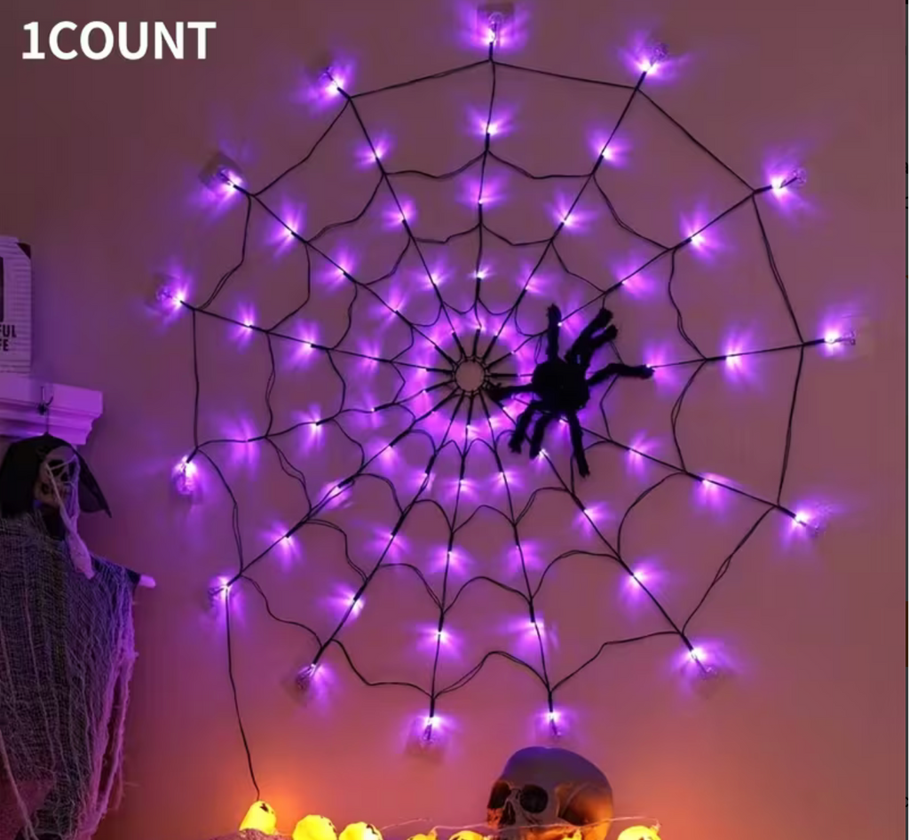 Halloween Spider Web Light