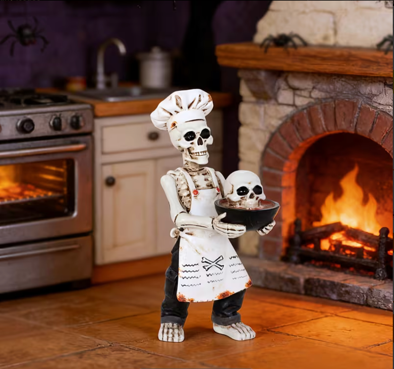 Chef Skull Ornament