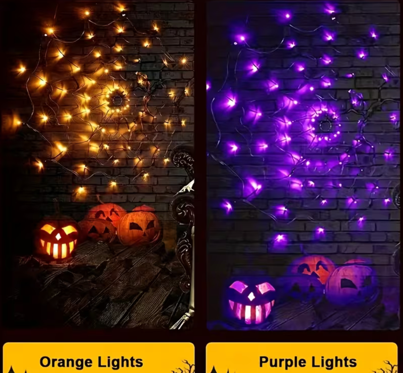 Halloween Spider Web Light