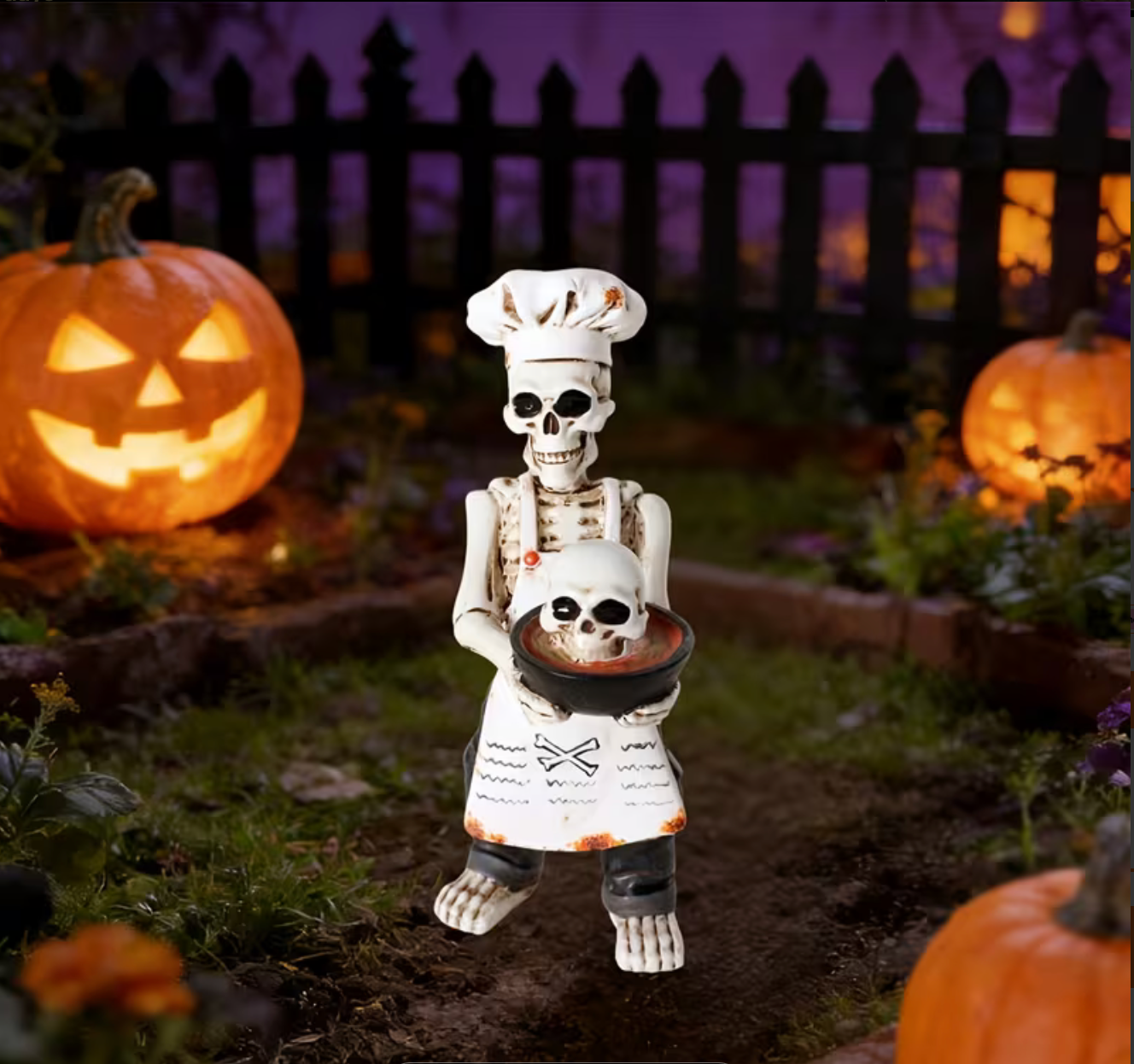 Chef Skull Ornament