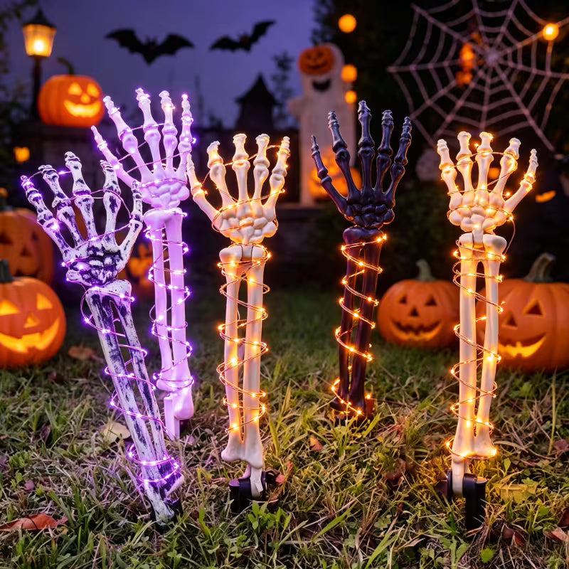Spooky Outdoor Glow Claw Lights