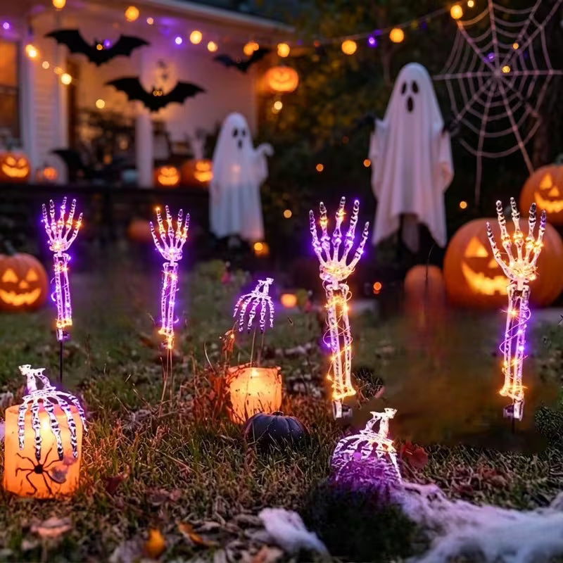 Spooky Outdoor Glow Claw Lights